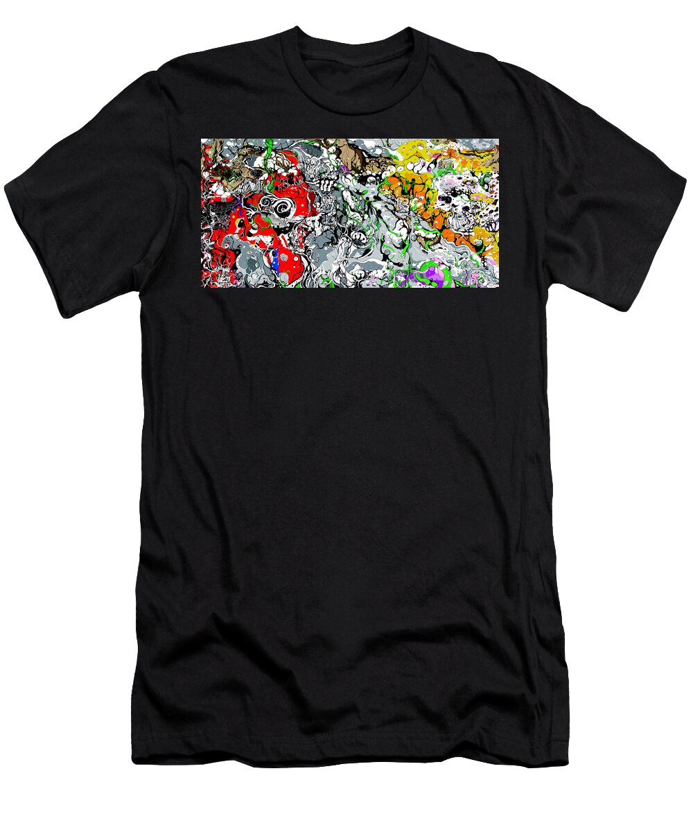 The Wall T-Shirt featuring the digital art The Wall - Chapters One and Two by Craig Tilley