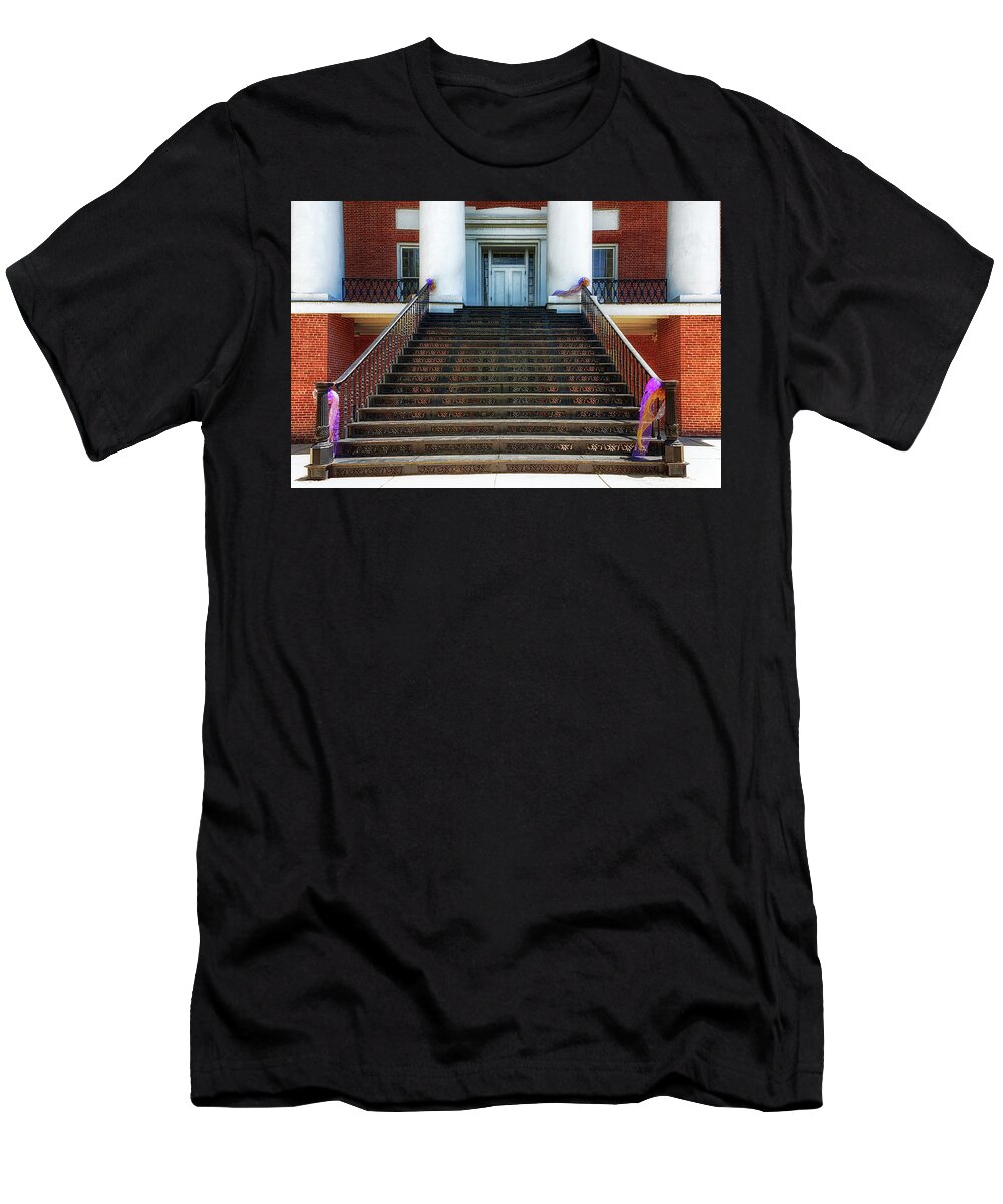 Staircase T-Shirt featuring the photograph The Windsor Staircase by Susan Rissi Tregoning