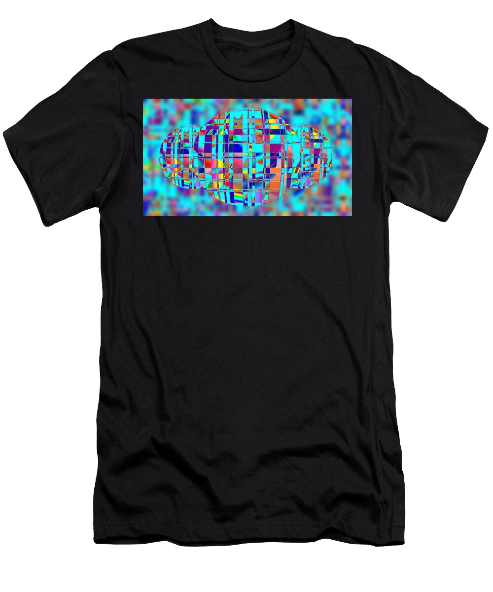 Digital T-Shirt featuring the digital art Three Globes by Ronald Mills