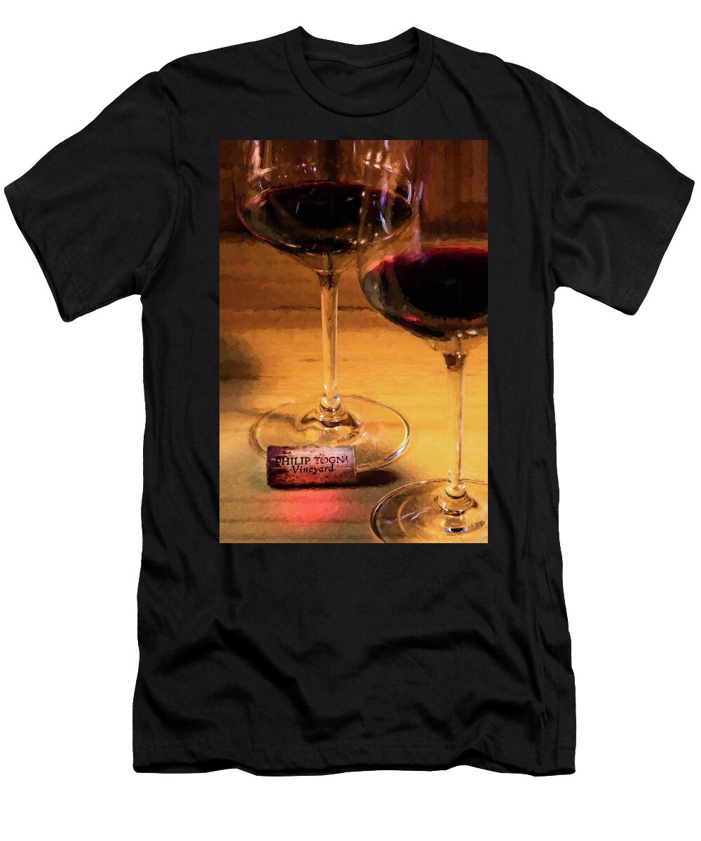 Cabernet Sauvignon T-Shirt featuring the photograph Togni Wine 3 by David Letts