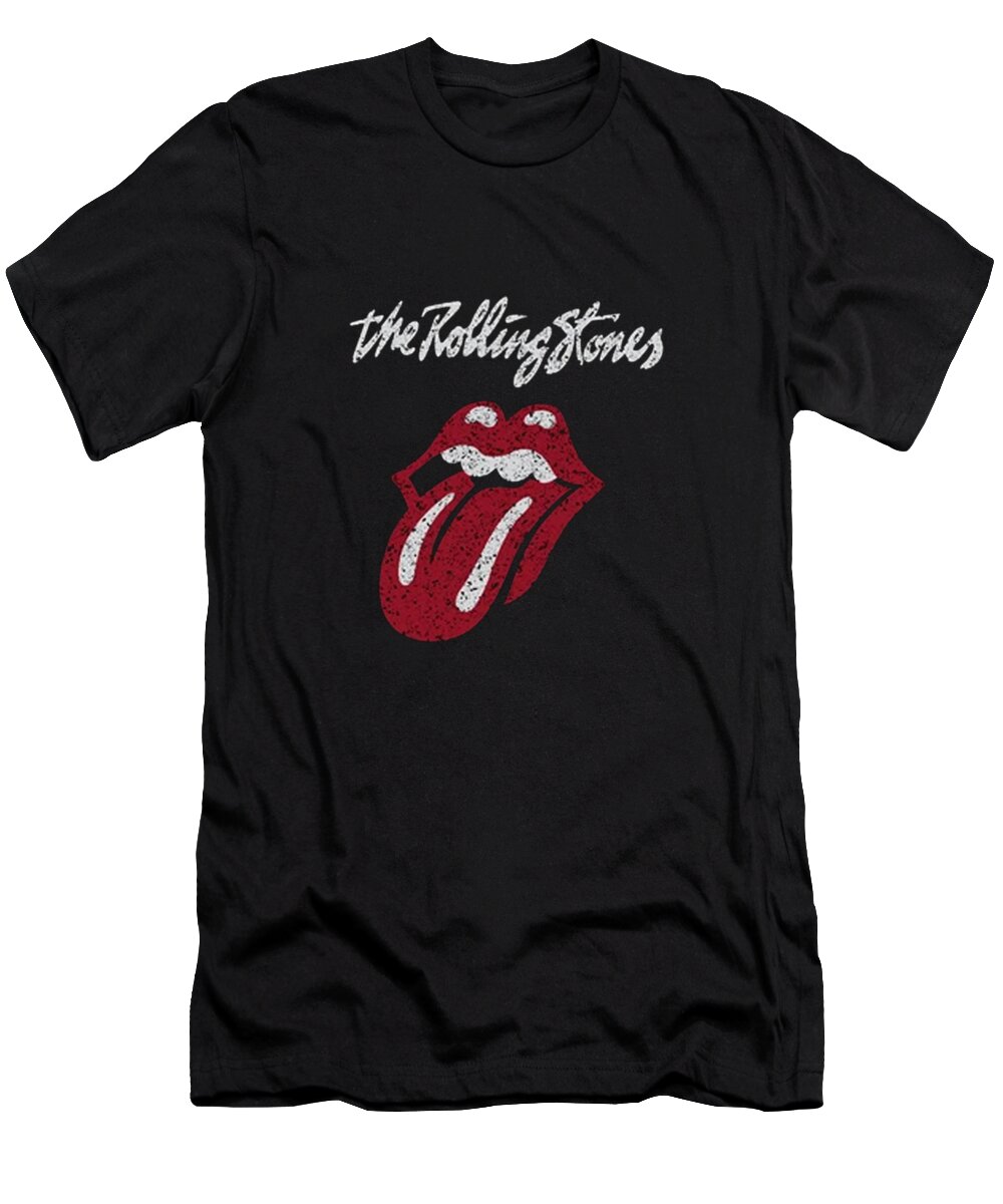 Dave Mathews Band T-Shirt featuring the mixed media Tongue Distressed by Leonor Welch