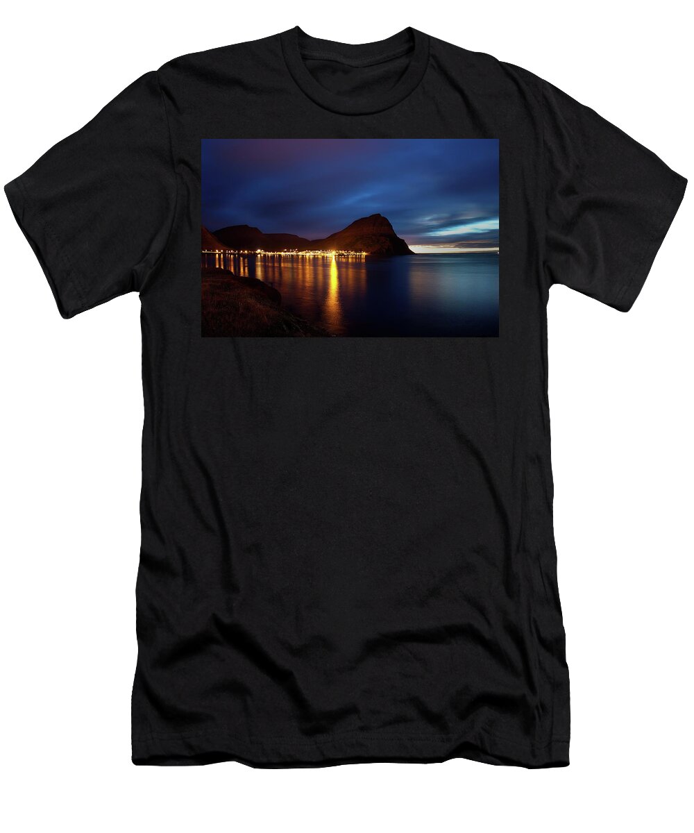 Iceland T-Shirt featuring the photograph Tranquil twilight by Christopher Mathews
