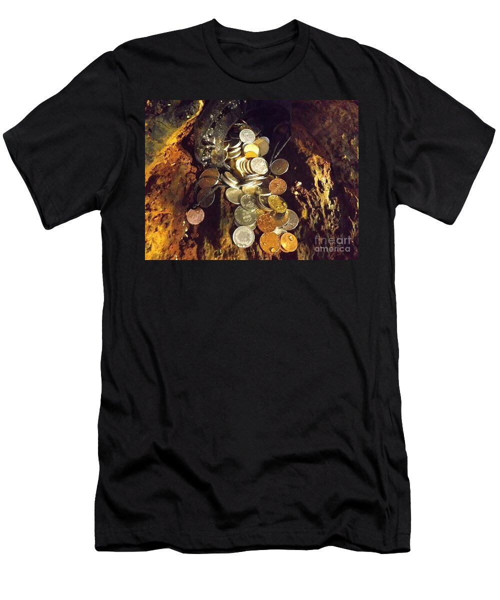 Travel Coins T-Shirt featuring the photograph Treasure Bark 2 by Denise Morgan