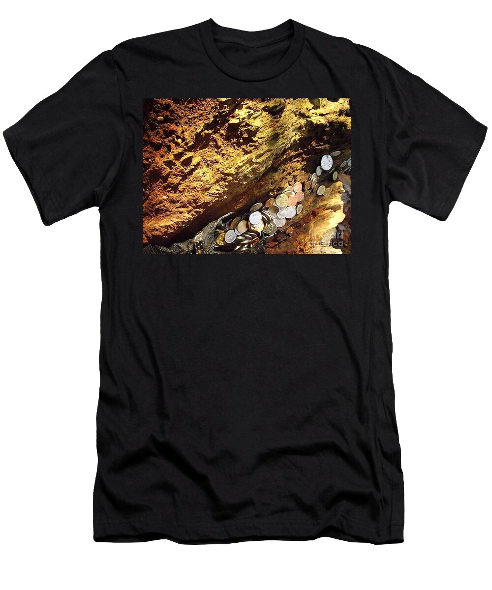 Old Coins T-Shirt featuring the photograph Treasure Bark 4 by Denise Morgan