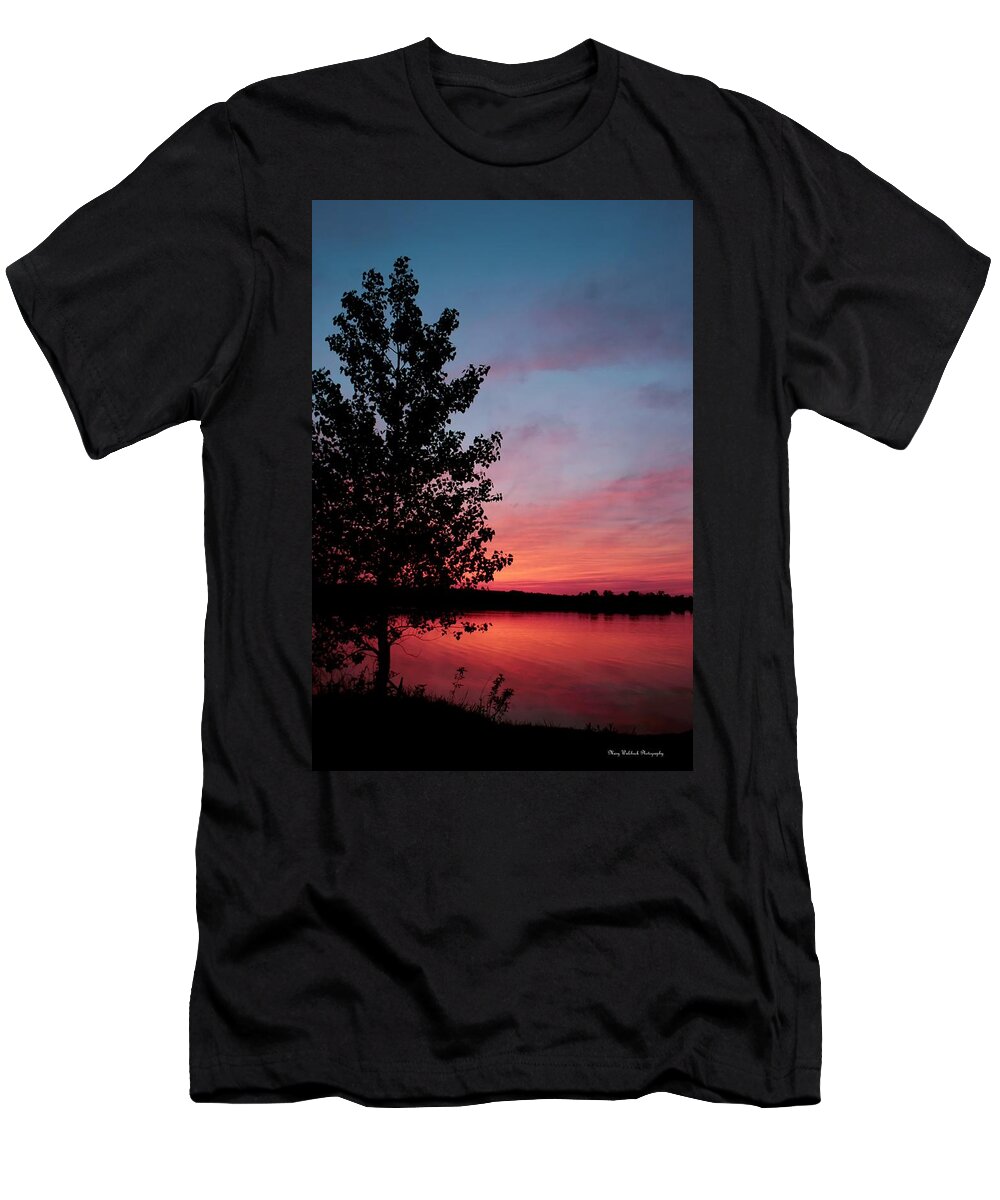 Tree T-Shirt featuring the photograph Tree in Sunset by Mary Walchuck