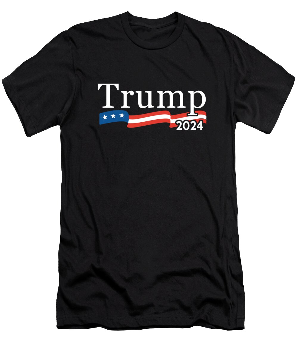 Cool T-Shirt featuring the digital art Trump 2024 For President by Flippin Sweet Gear