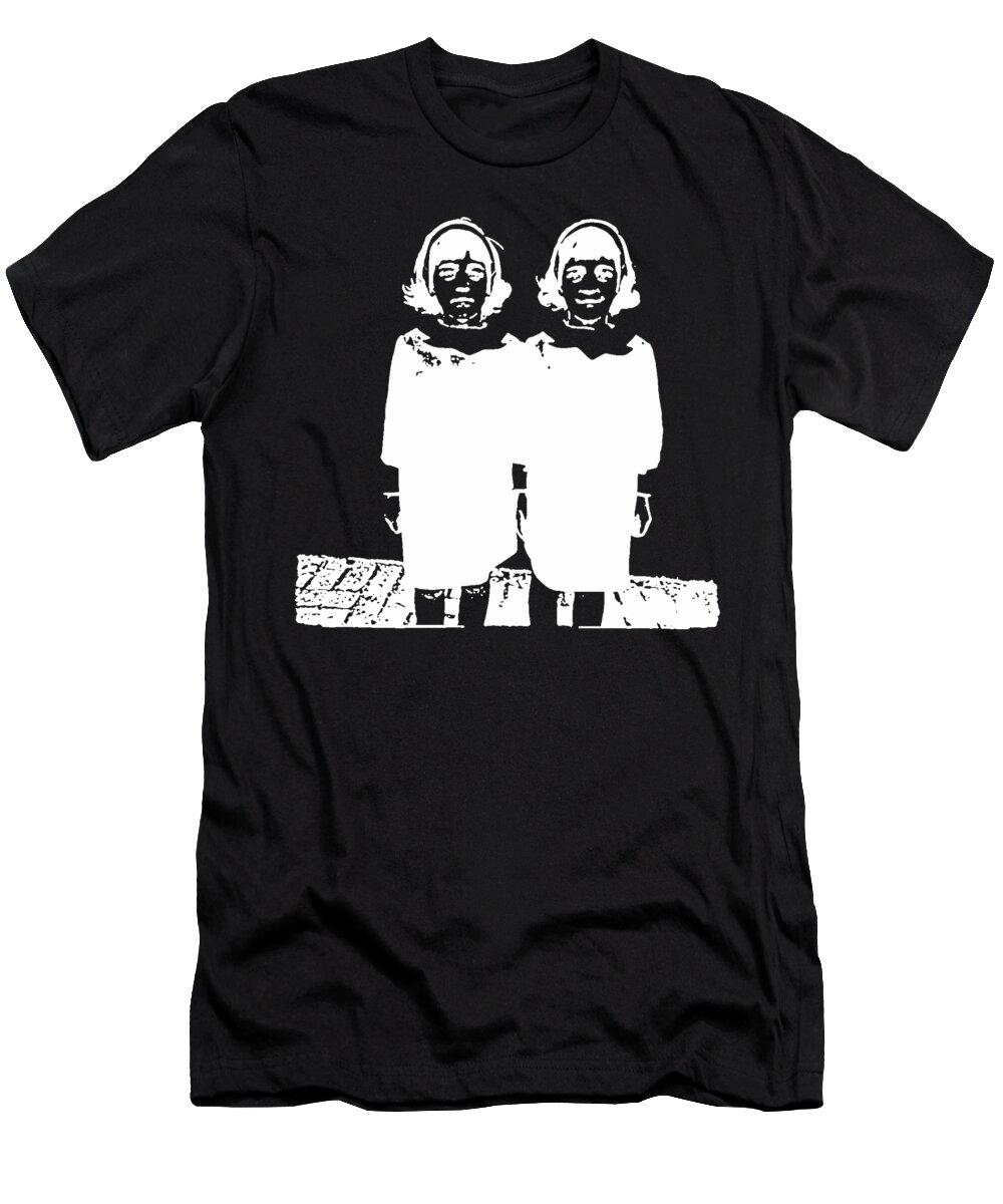 Diane Arbus T-Shirt featuring the photograph Twins by Edward Fielding