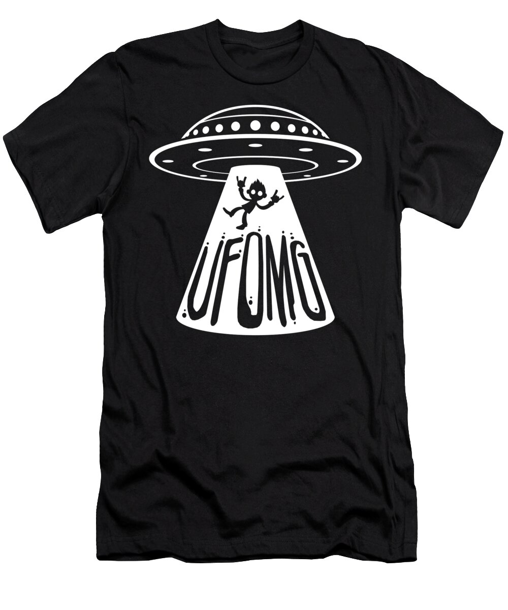 Ufo T-Shirt featuring the digital art Ufomg by John Schwegel