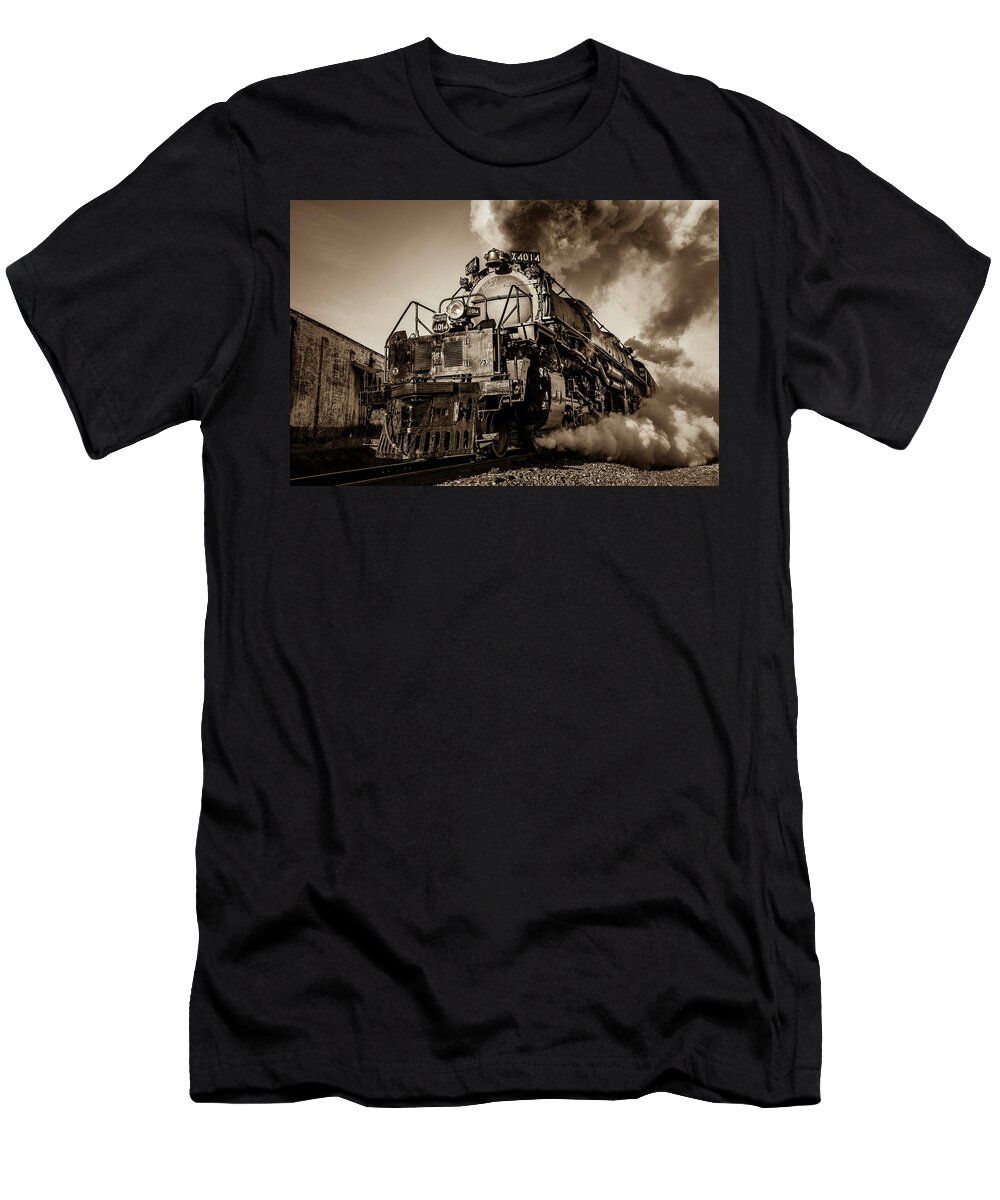 Train T-Shirt featuring the photograph Union Pacific 4014 Big Boy by David Morefield