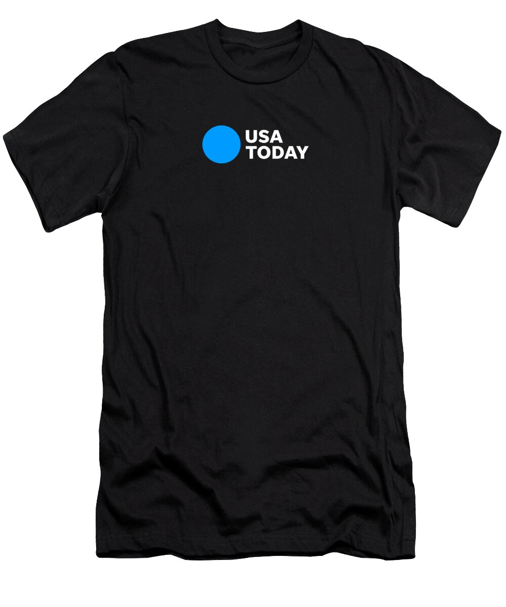 Usa Today T-Shirt featuring the digital art USA TODAY White Logo by Gannett Co