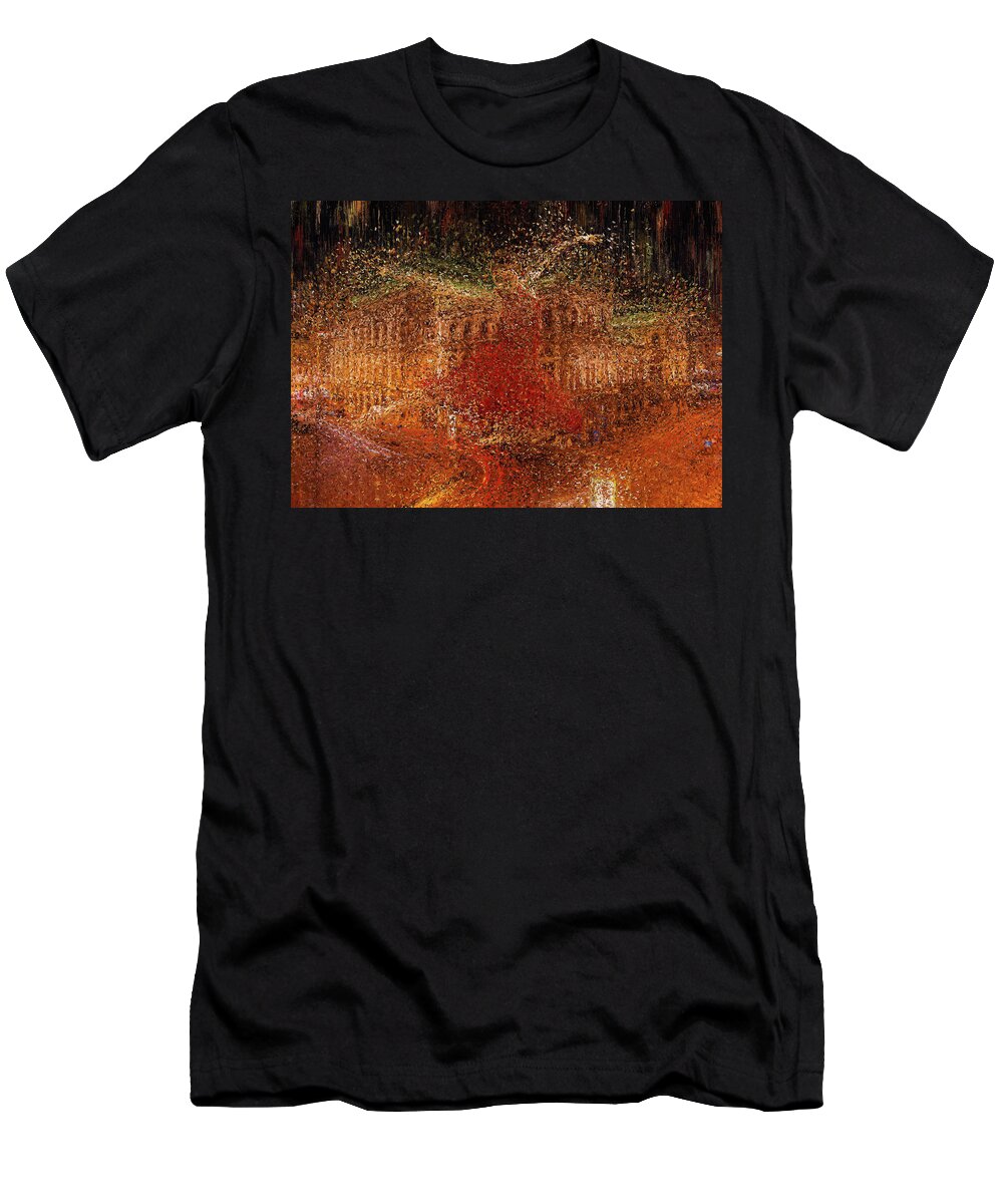 Opera T-Shirt featuring the painting Viennese Mood by Alex Mir