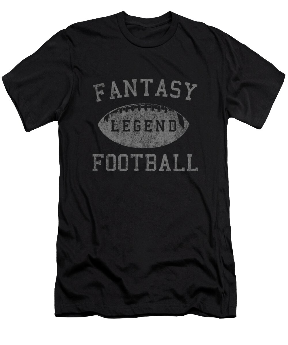 Fantasy T-Shirt featuring the digital art Vintage Fantasy Football Legend by Flippin Sweet Gear