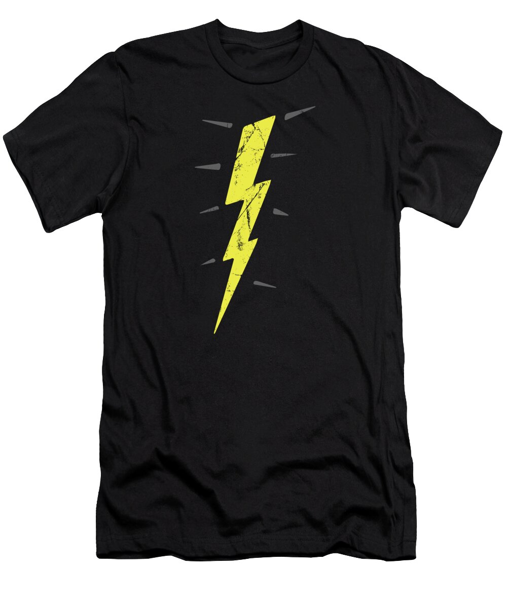 Vintage Lightening Bolt T-Shirt by Flippin Sweet Gear - Pixels