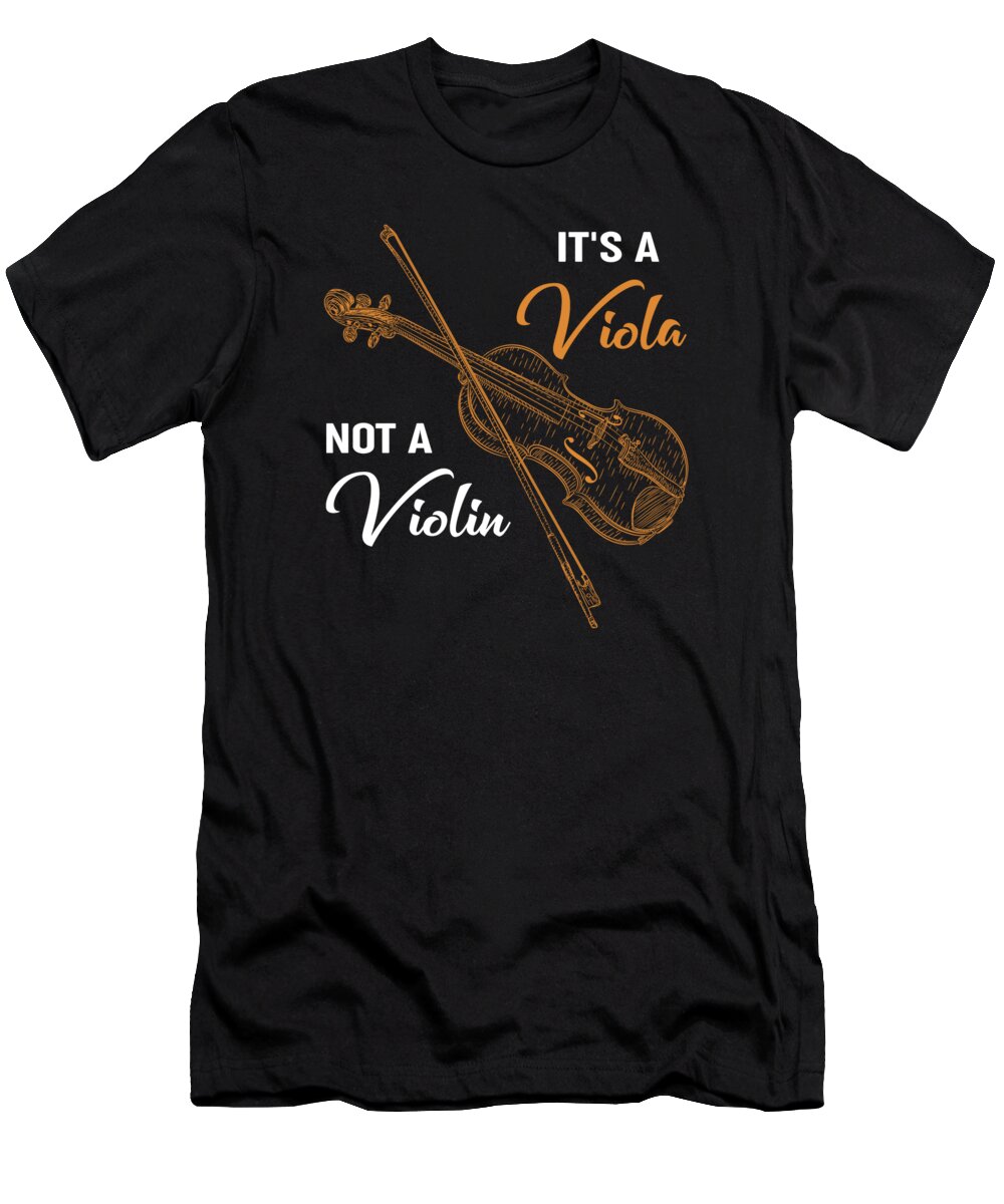 Violin T-Shirt featuring the digital art Violin String Instrument Violinist by RaphaelArtDesign