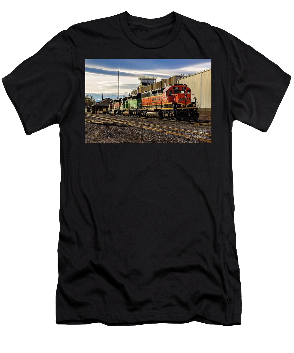 Jon Burch T-Shirt featuring the photograph Waiting at the Station by Jon Burch Photography