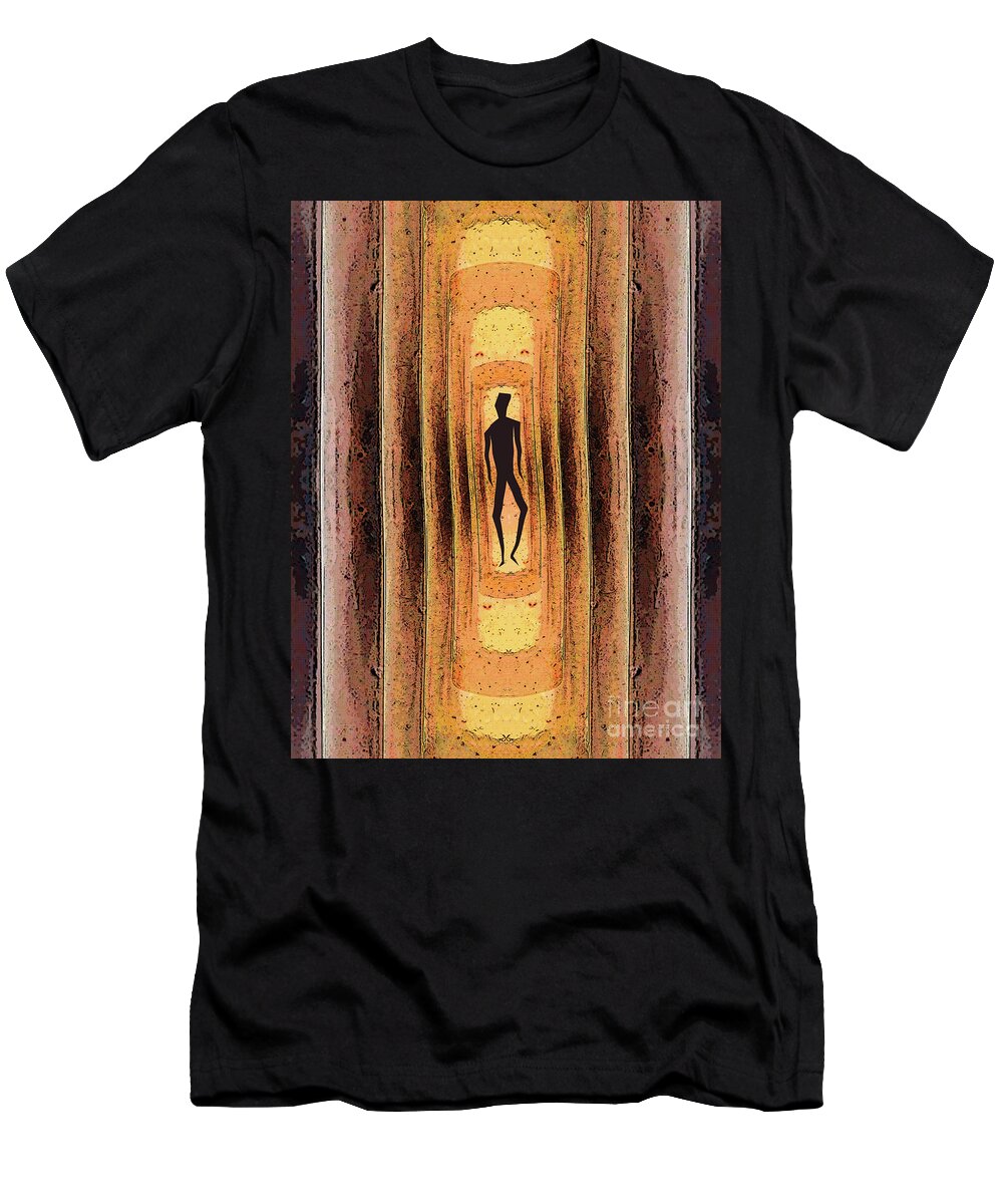 Sun T-Shirt featuring the digital art Walking On The Sun by Phil Perkins