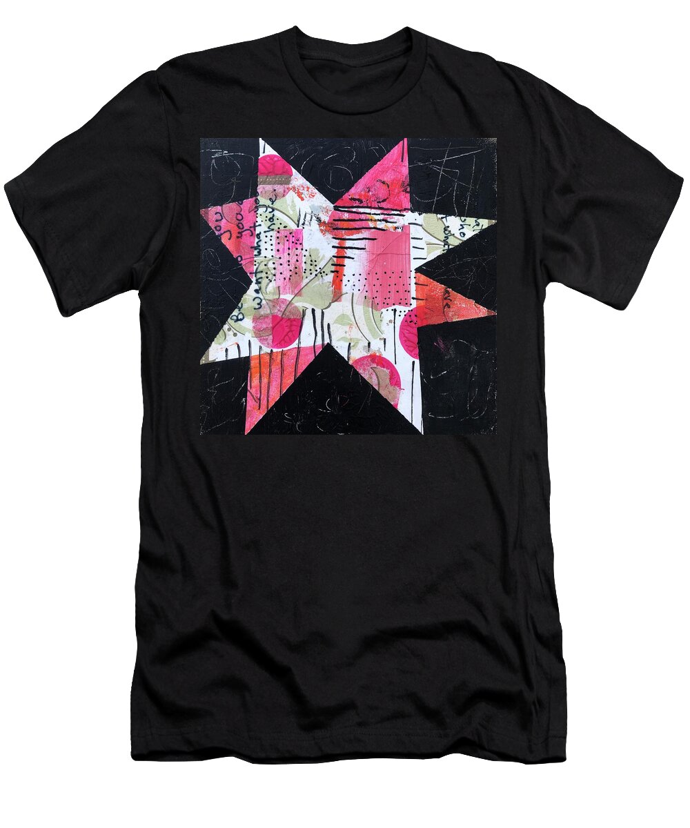 Star T-Shirt featuring the painting Want What You Have by Cyndie Katz