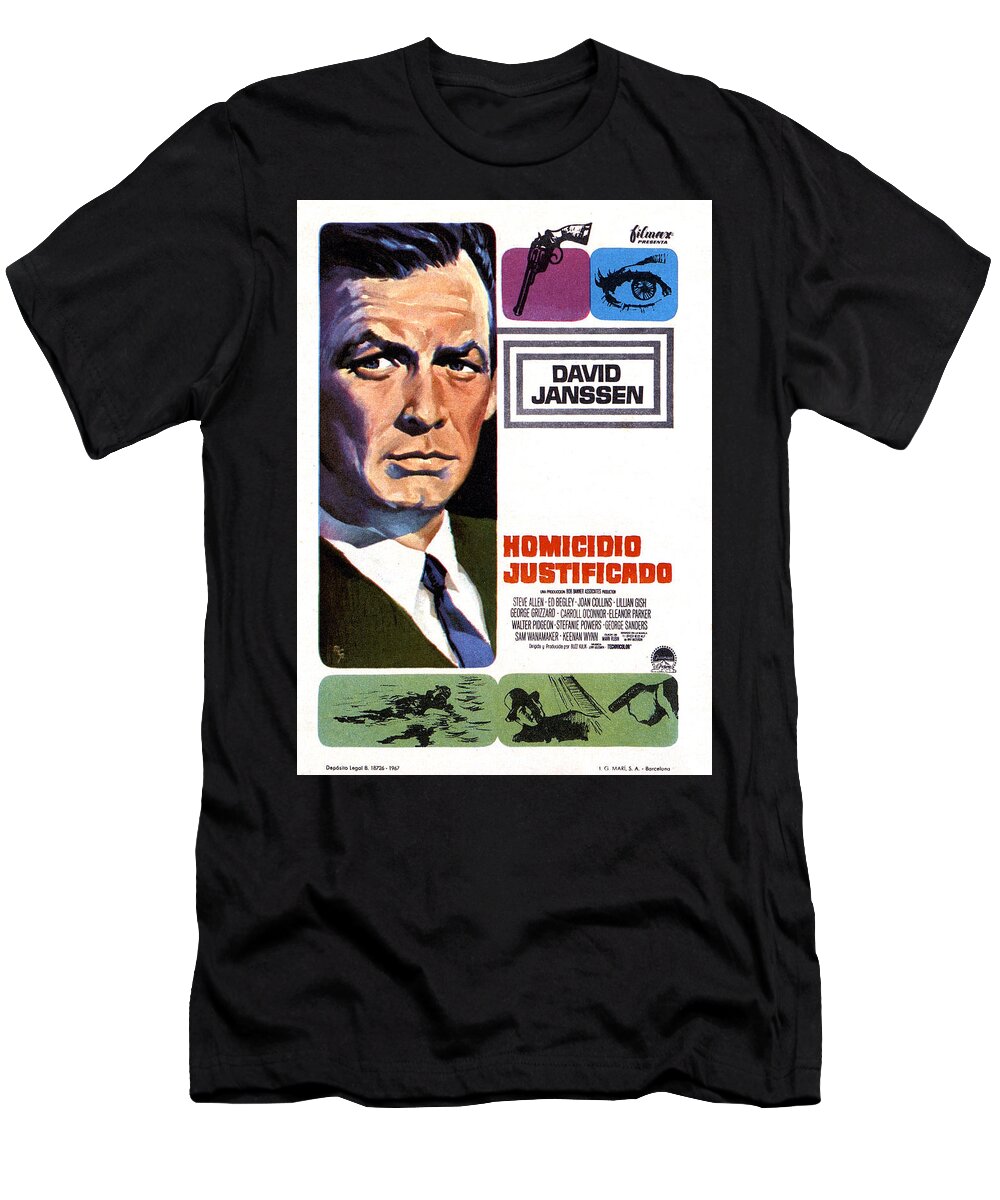 Mcp T-Shirt featuring the mixed media ''Warning Shot'', 1968 - art by MCP by Movie World Posters