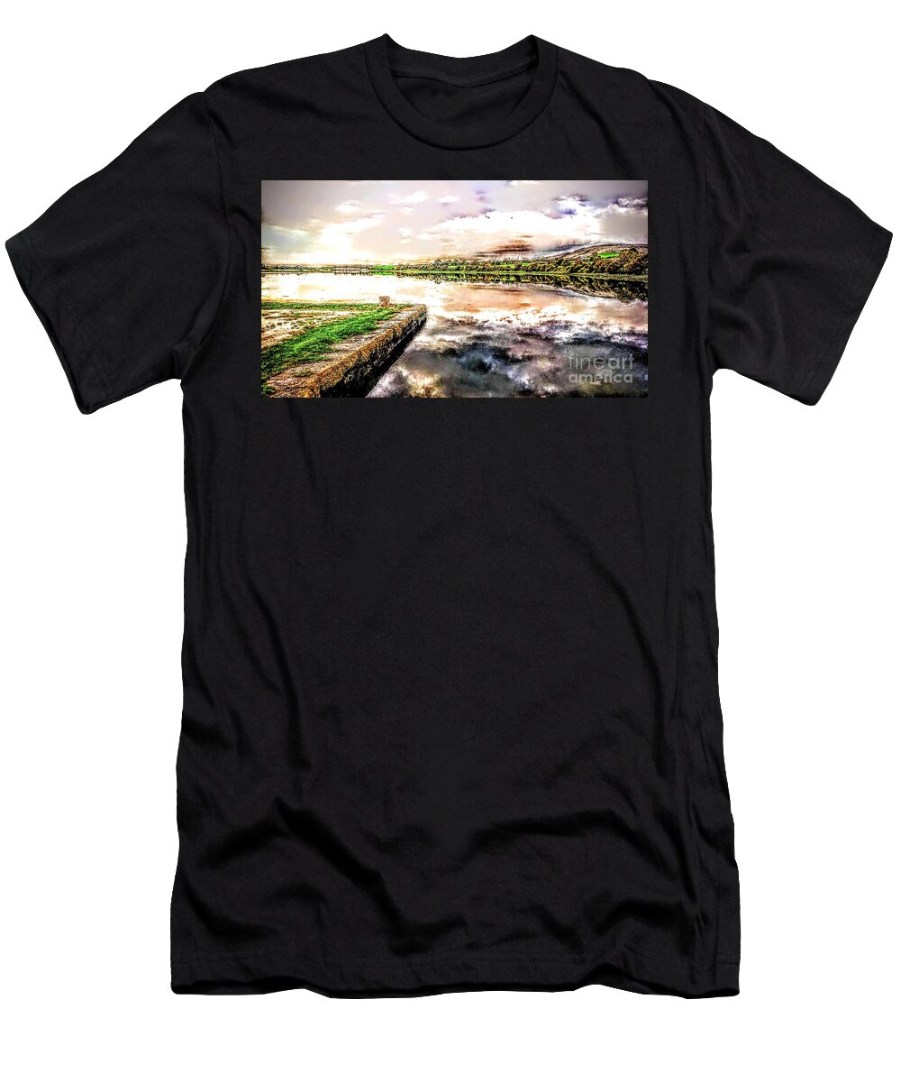 Wild Landscape T-Shirt featuring the painting art prints of Wild Atlantic landscape by Mary Cahalan Lee - aka PIXI