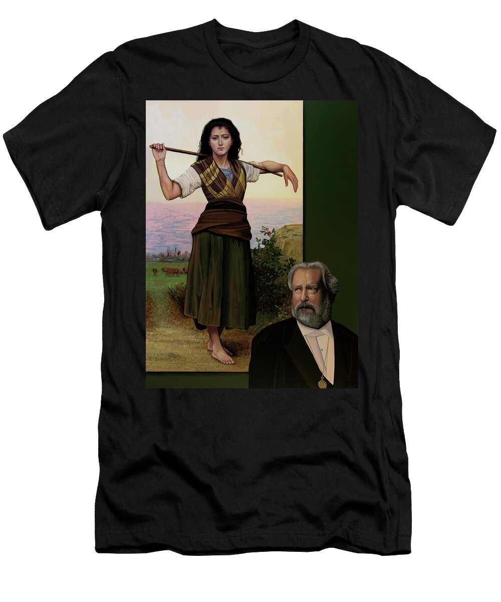 William Bouguereau Painting T-Shirt featuring the painting William Bouguereau Painting by Paul Meijering