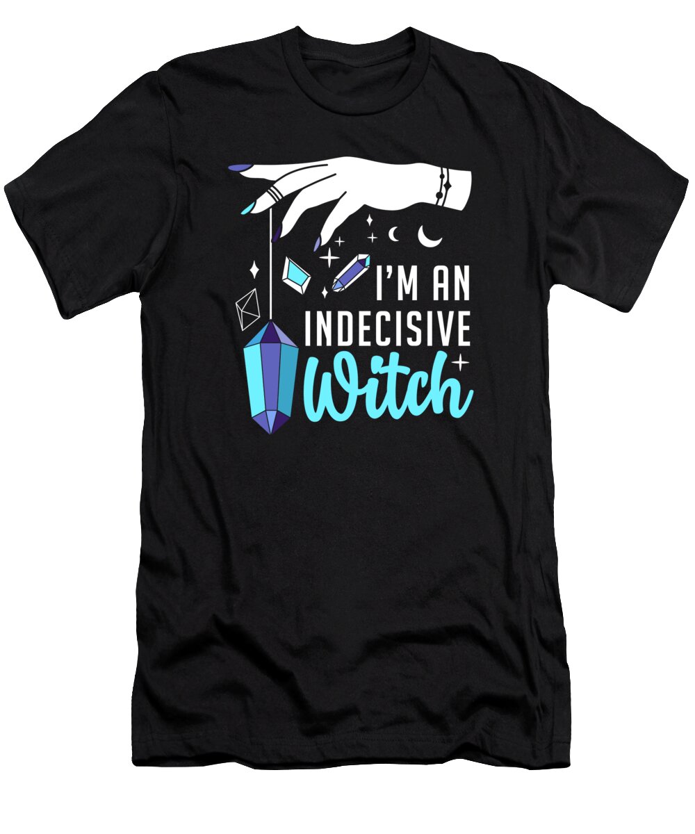 Witch T-Shirt featuring the digital art Witch Pendulum Divination Fortune Tellers by Toms Tee Store