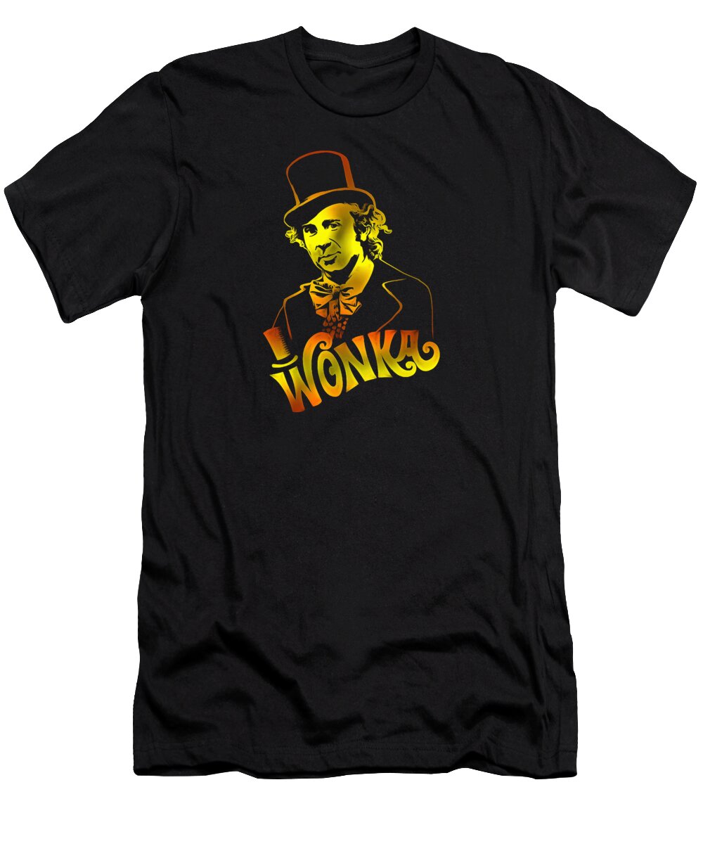 Willy Wonka T-Shirt featuring the digital art Wonka by Samantha Monahan