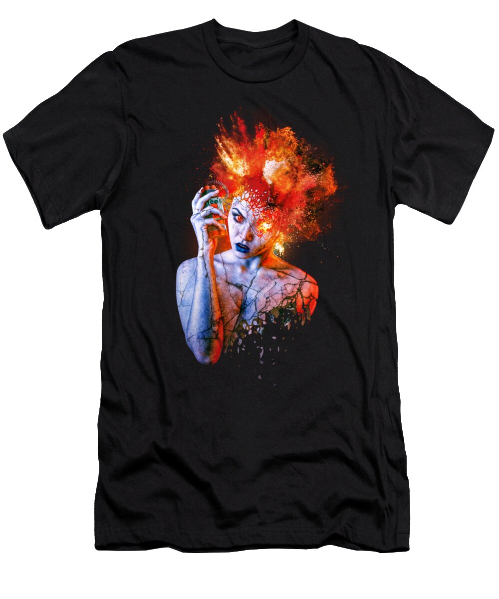 Wrath T-Shirt featuring the digital art Wrath from Seven Deadly Sins by Mario Sanchez Nevado