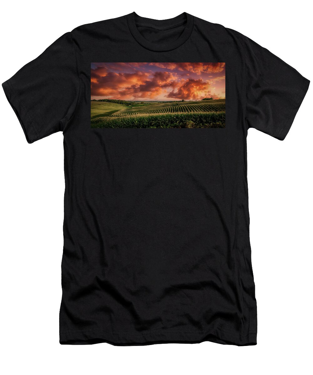 Iowa T-Shirt featuring the photograph You Know It Must Be Iowa by Mountain Dreams
