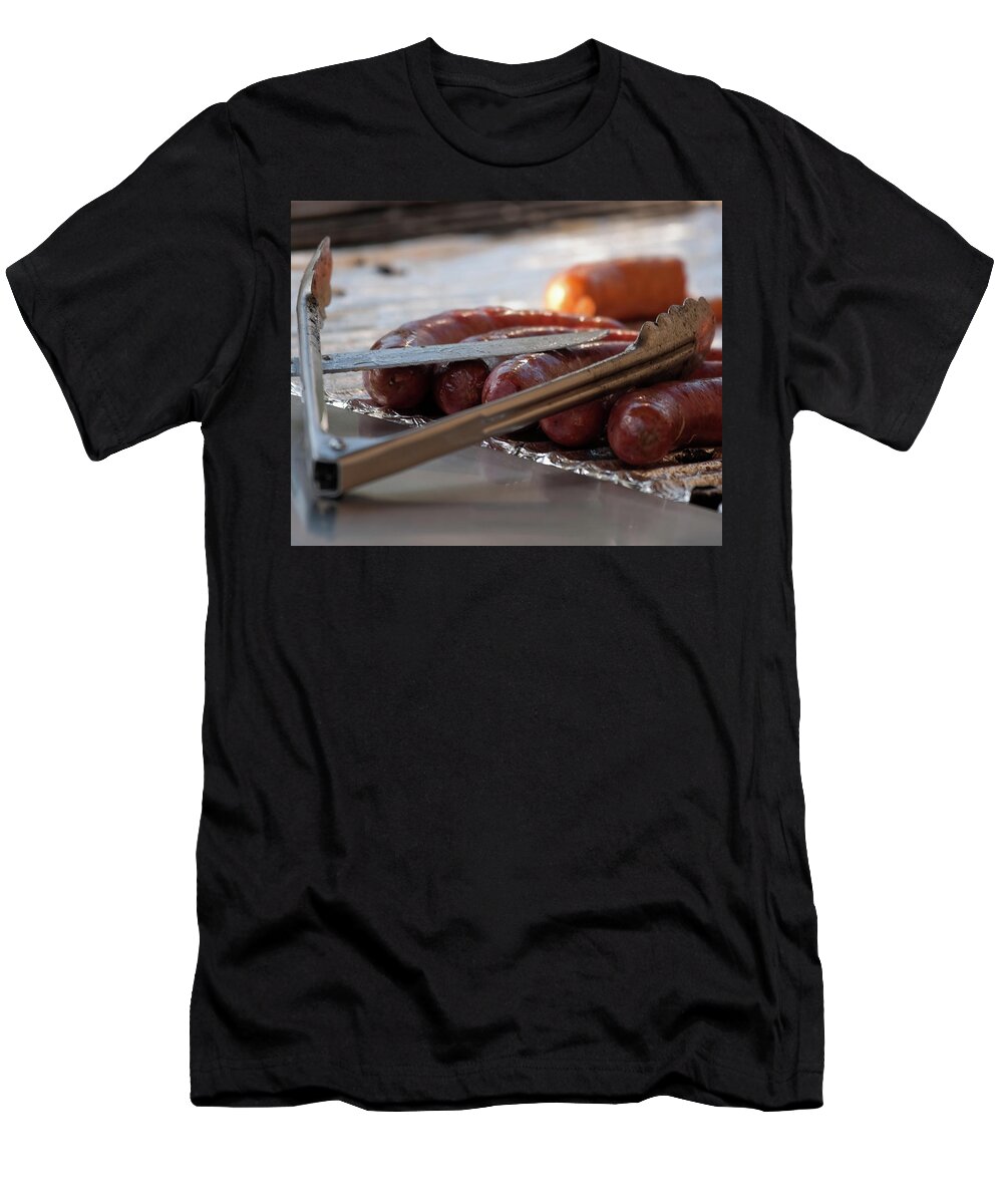 Polish Sausages T-Shirt featuring the photograph Yummy Polish Sausages by Tatiana Travelways