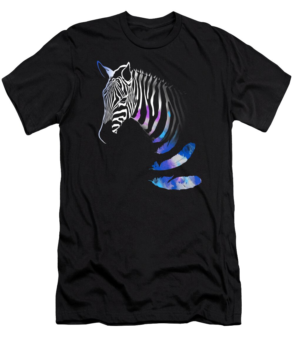 Animal Lover T-Shirt featuring the digital art Zebra by Jacob Zelazny