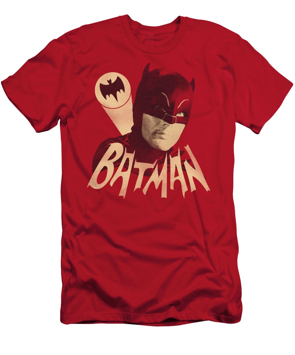 Batman T-Shirt featuring the digital art Batman Classic Tv - Bat Signal by Brand A