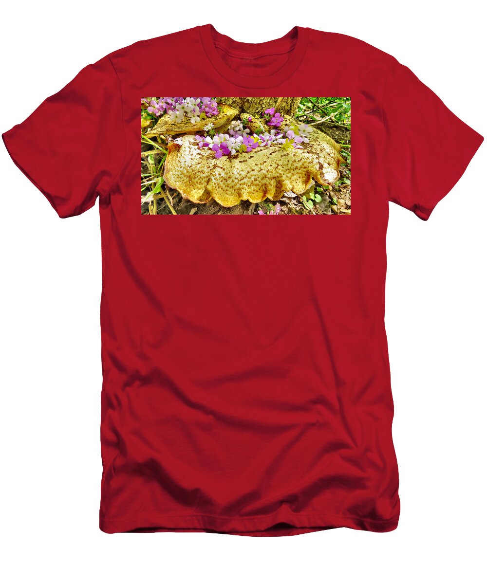 Fairy T-Shirt featuring the photograph Toad Stools #1 by Art Dingo