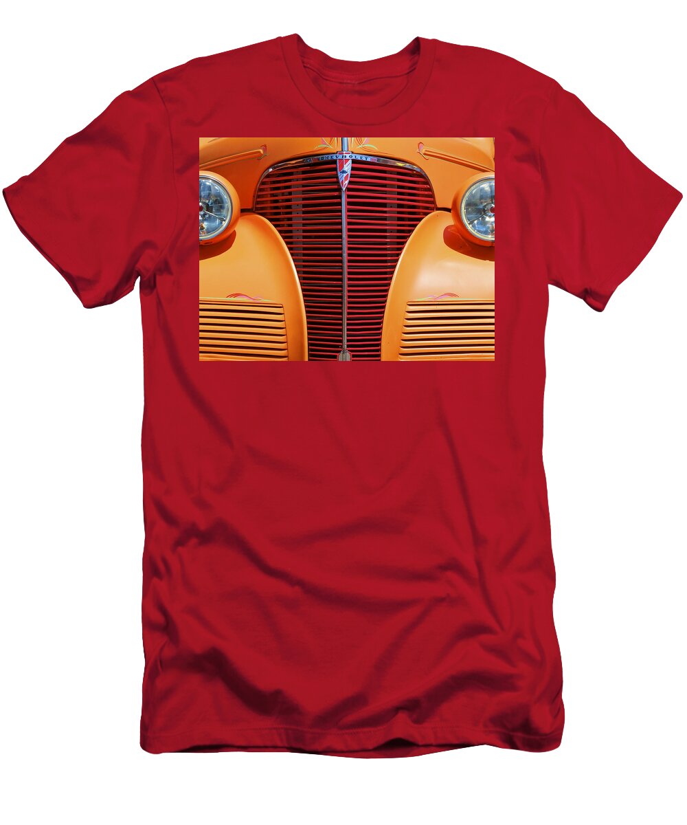 Chevy T-Shirt featuring the photograph 1939 Chevy by John Babis