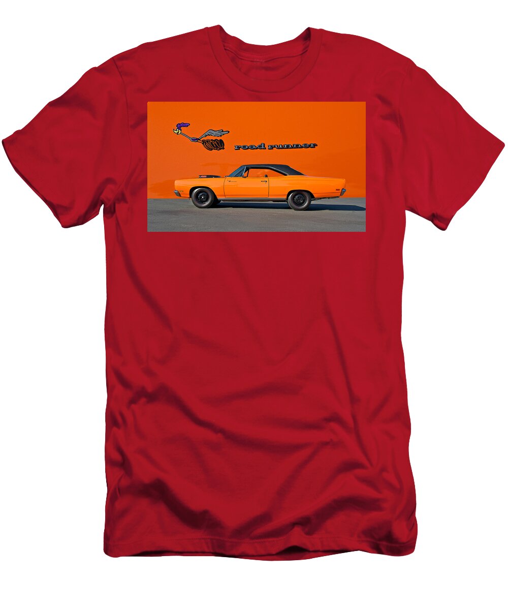 Alloy T-Shirt featuring the photograph 1969 Plymouth Road Runner by Dave Koontz