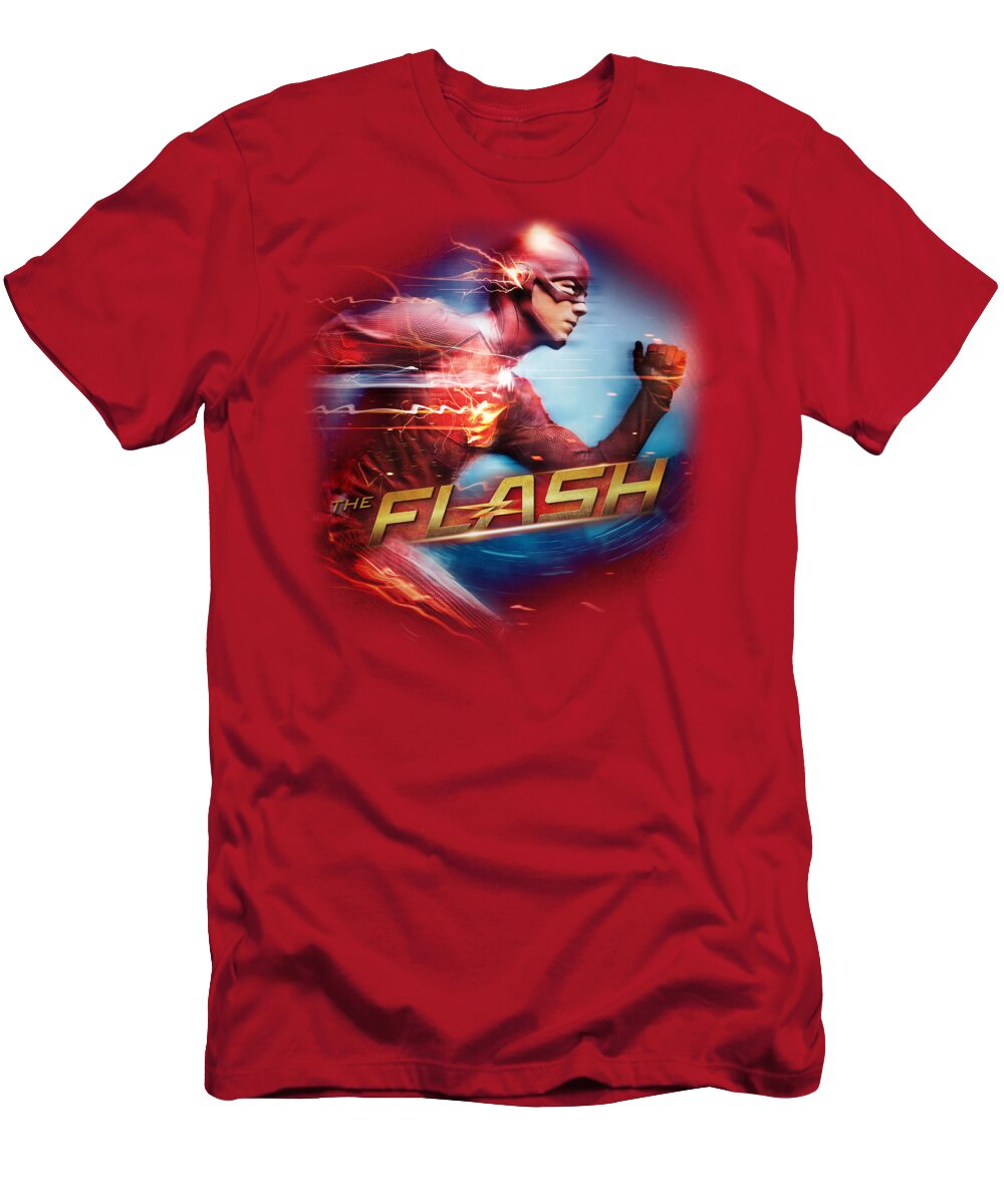  T-Shirt featuring the digital art The Flash - Fastest Man by Brand A