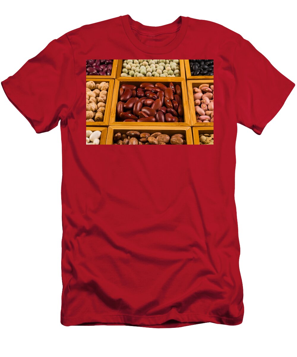Agricultural T-Shirt featuring the photograph Boxes of beans #5 by Raul Rodriguez