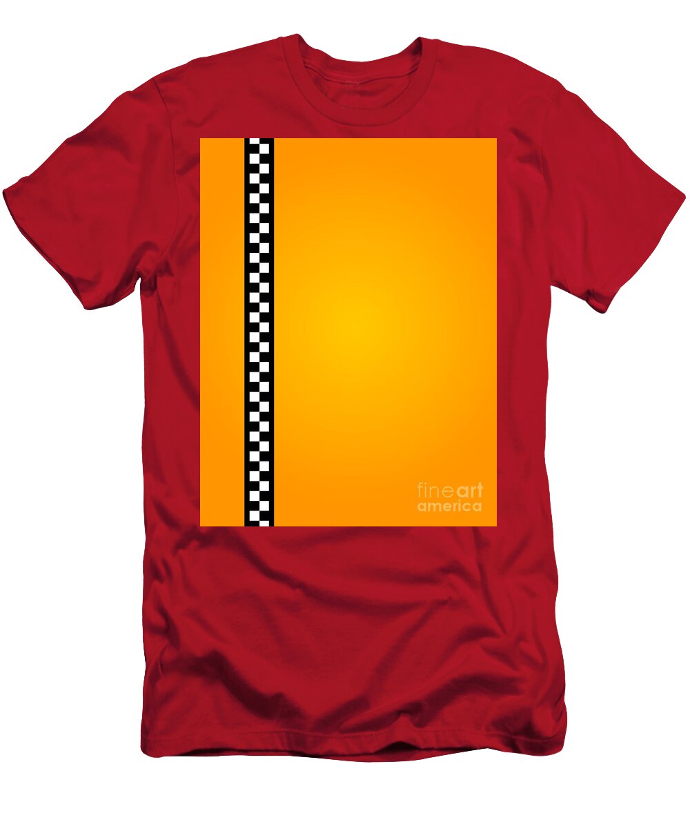 Cab T-Shirt featuring the digital art TAXI Background #5 by Henrik Lehnerer