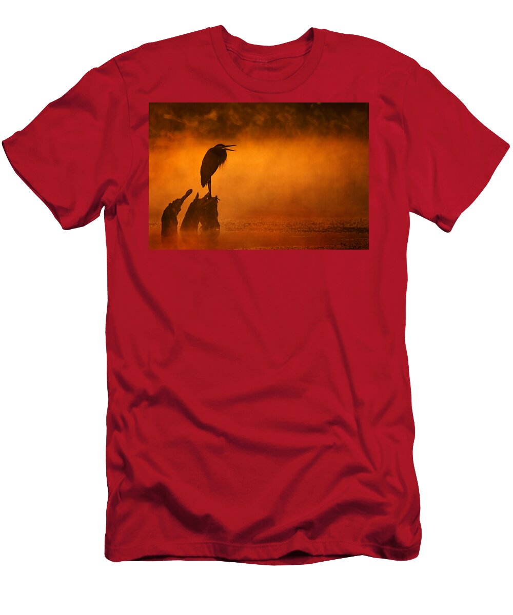 2007 T-Shirt featuring the photograph A Cry in the Mist by Robert Charity