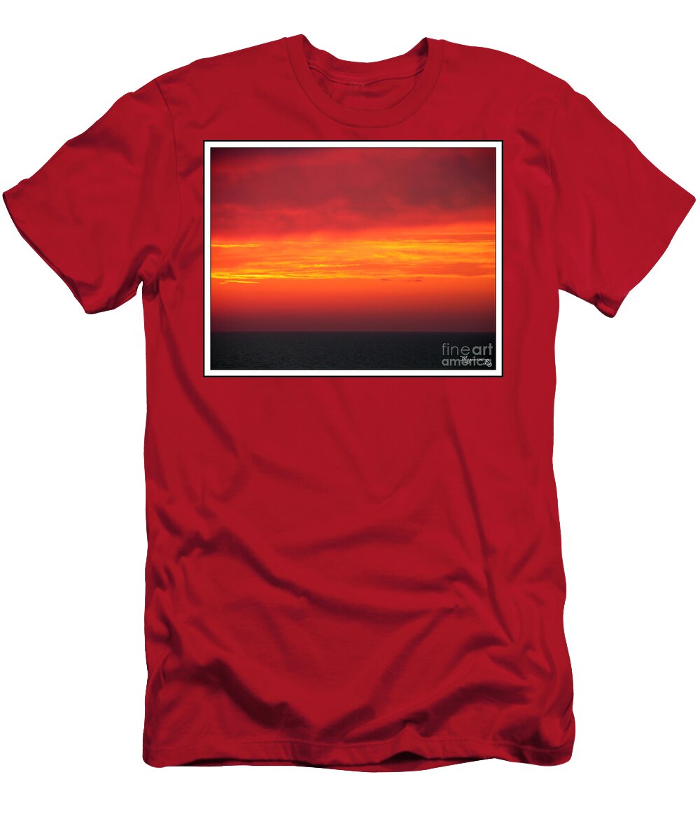 Sunset T-Shirt featuring the photograph Afterglow by Mariarosa Rockefeller