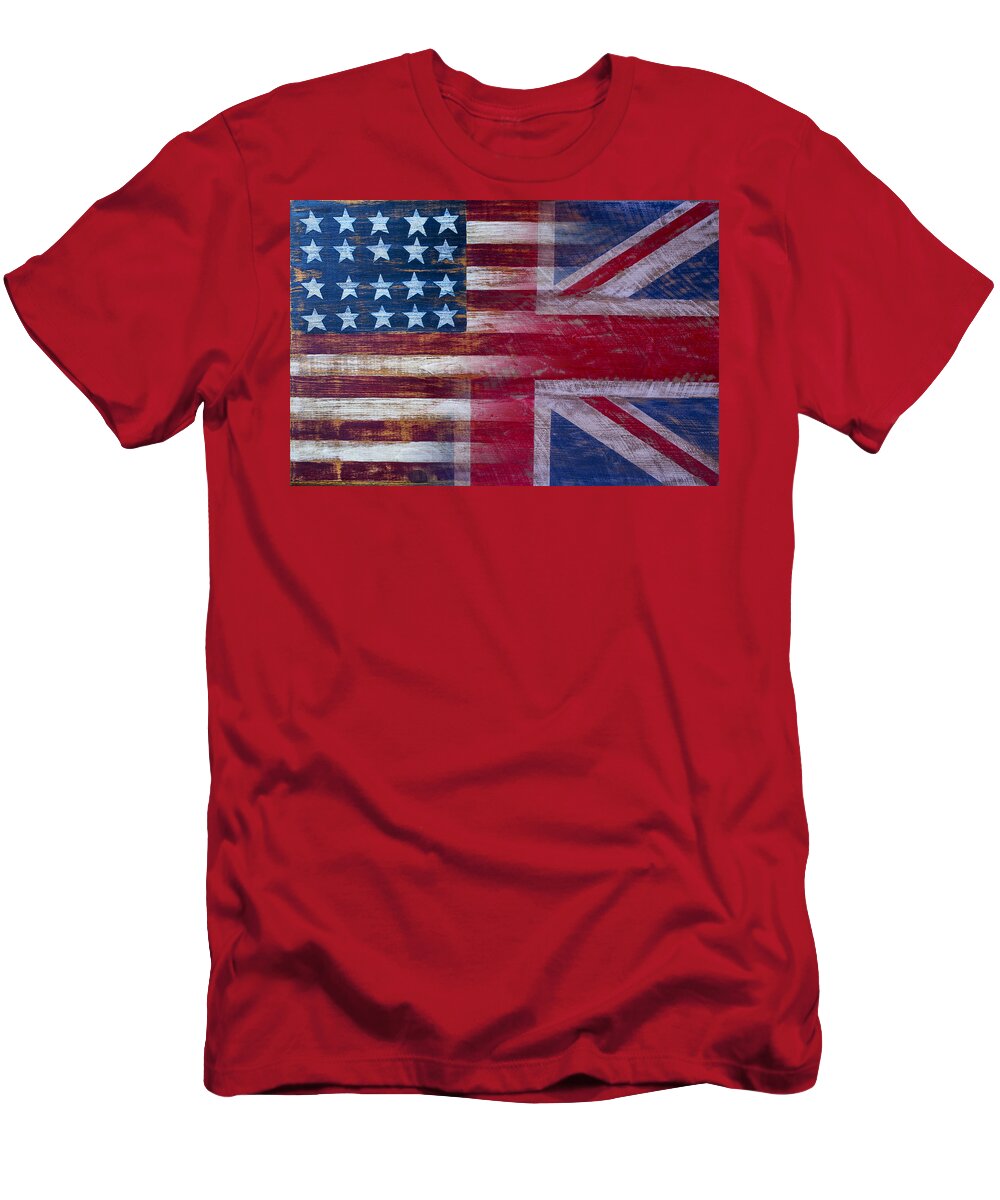 American T-Shirt featuring the photograph American British Flag by Garry Gay