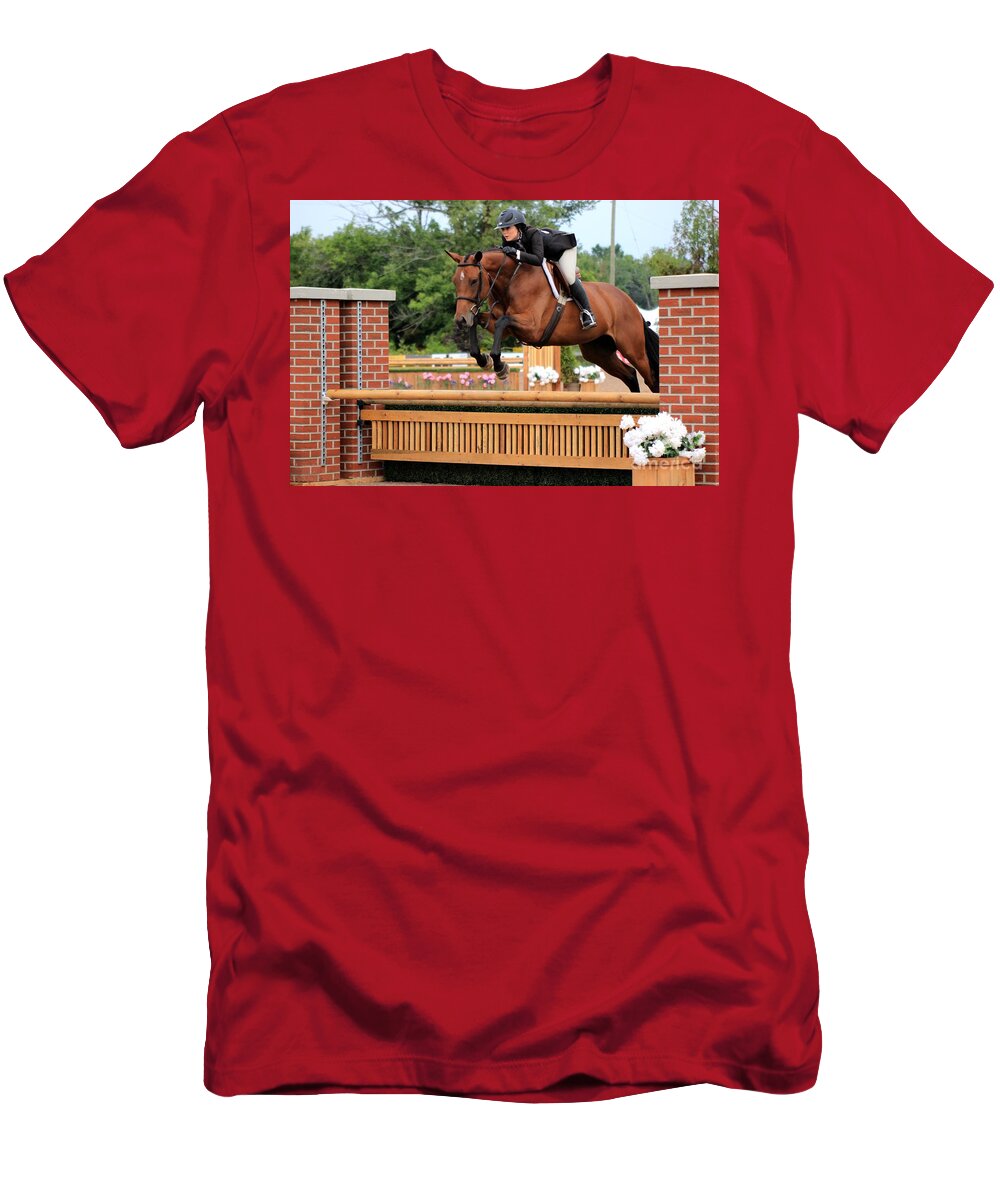 Horse T-Shirt featuring the photograph An-s-hunter6 by Janice Byer