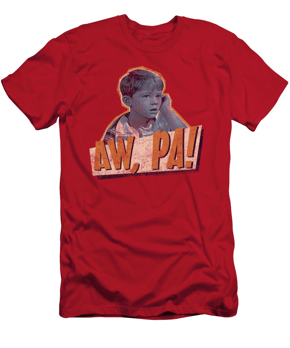 Andy Griffith T-Shirt featuring the digital art Andy Griffith - Aw Pa by Brand A