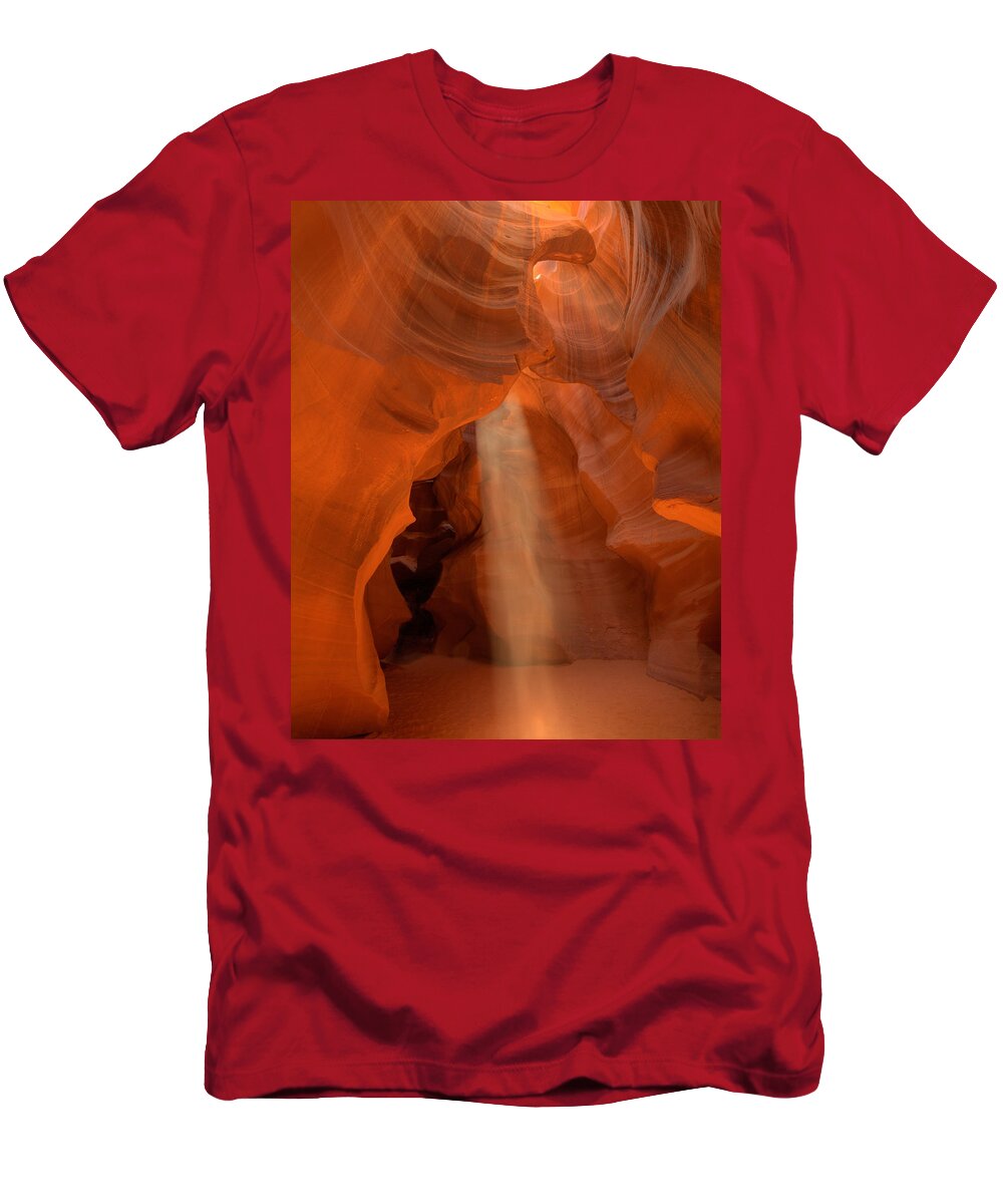 Rock T-Shirt featuring the photograph Antelope Canyon Spirit Dance-11 by Alan Vance Ley