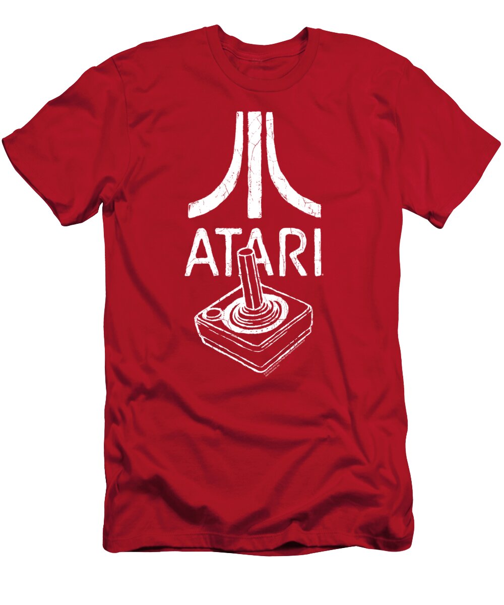  T-Shirt featuring the digital art Atari - Joystick Logo by Brand A