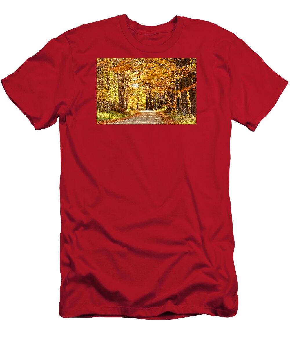 Autumn T-Shirt featuring the photograph Autumn Leaves by Benedict Heekwan Yang