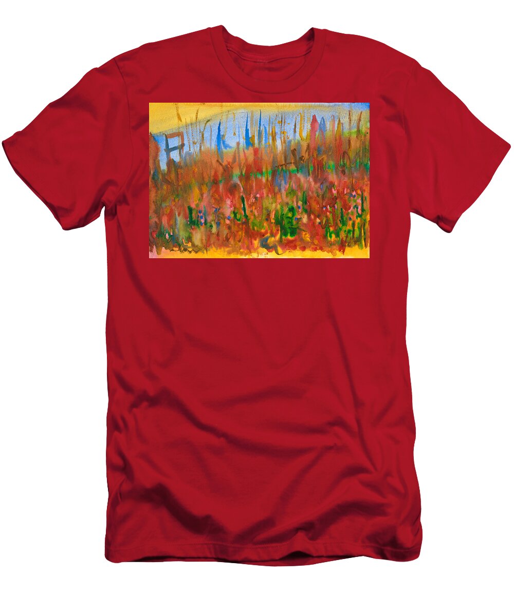 Fall T-Shirt featuring the painting Autumn Leaves by Bjorn Sjogren