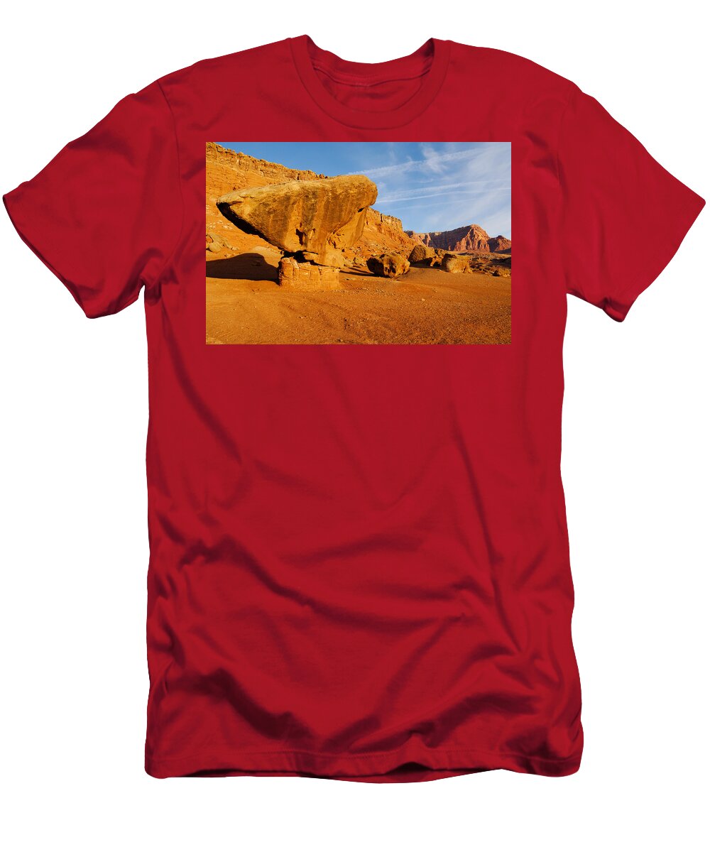 Arizona Landscape T-Shirt featuring the photograph Balancing Rock by Thomas And Pat Leeson