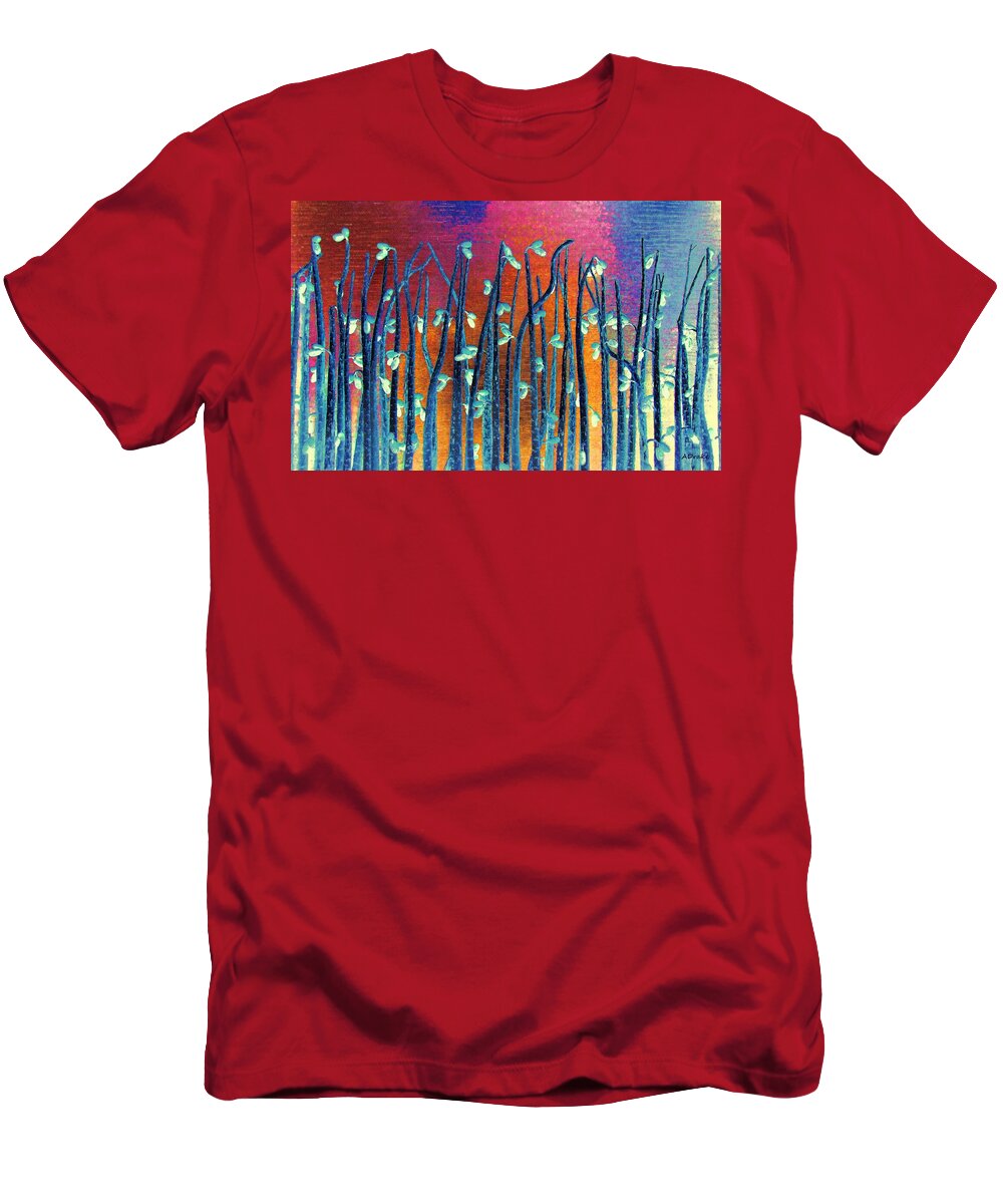 Beautiful T-Shirt featuring the digital art Beautiful Weeds on Venus by Alec Drake