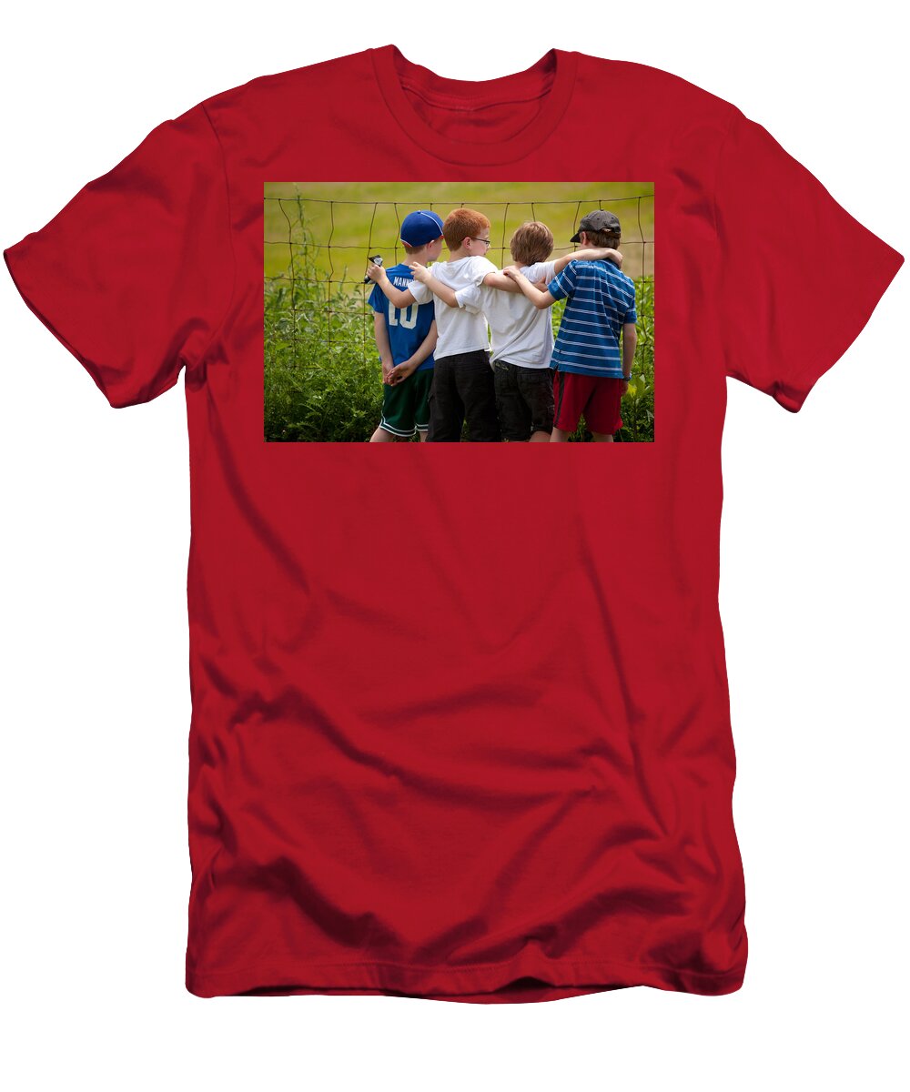 People T-Shirt featuring the photograph Best Buddies by Karol Livote