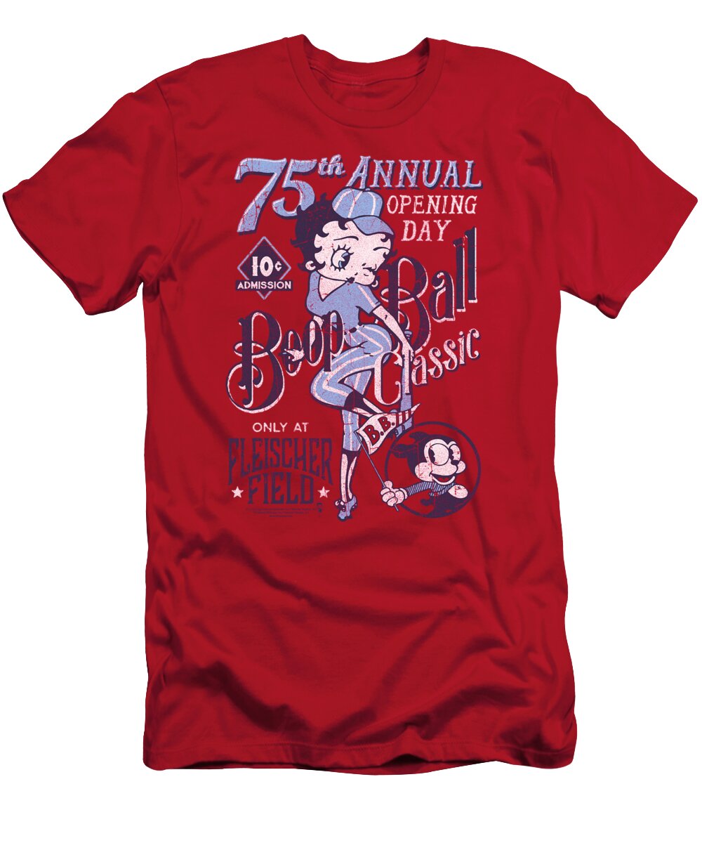 T-Shirt featuring the digital art Betty Boop - Boop Ball by Brand A